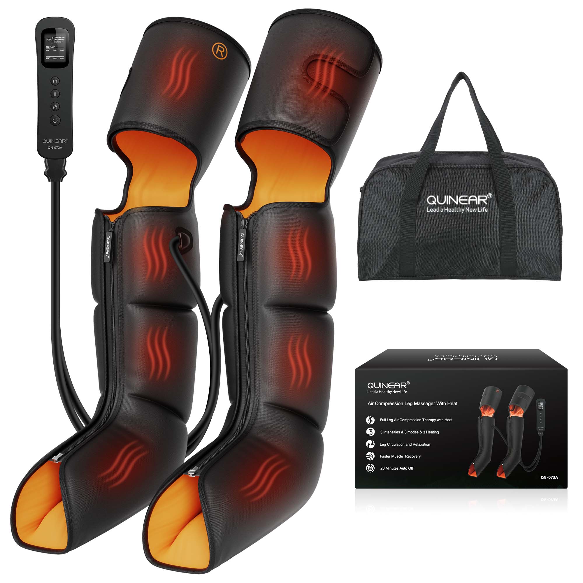 quinear leg massager with heat